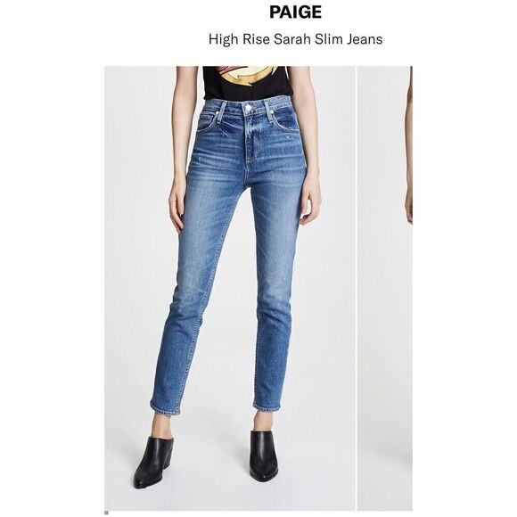 Paige 27 Sarah Slim crop denim